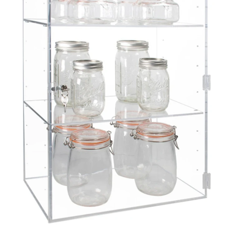 Lock Rack Acrylic Customizable Modern Eco-friendly Acrylic Display Cabinet with 5 ...