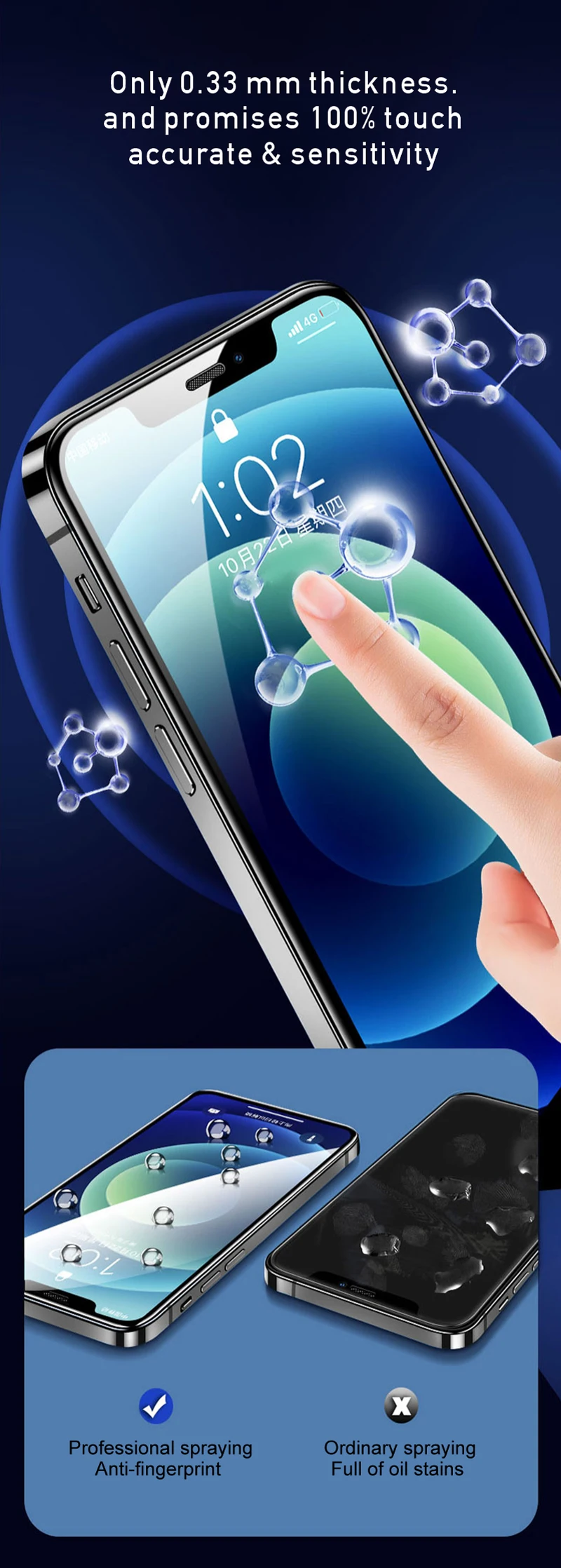 9D Durable Tempered Glass Screen Protector For Samsung - Image 2