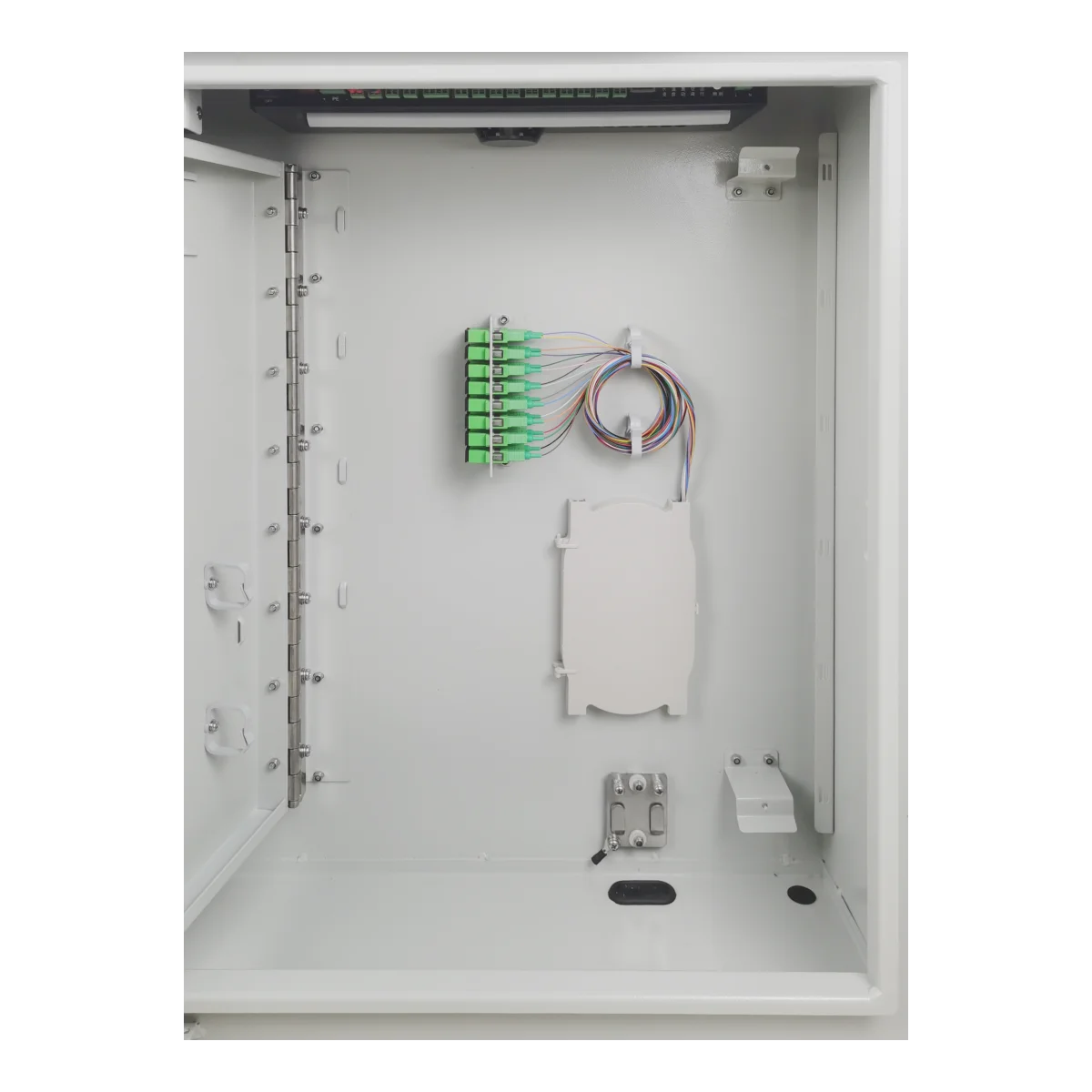 Outdoor FTTH Telecom Cabinet for Fiber Network 1U Height with IP65 Waterproof SC LC Optical Fiber Connectors Used for OLT ODF