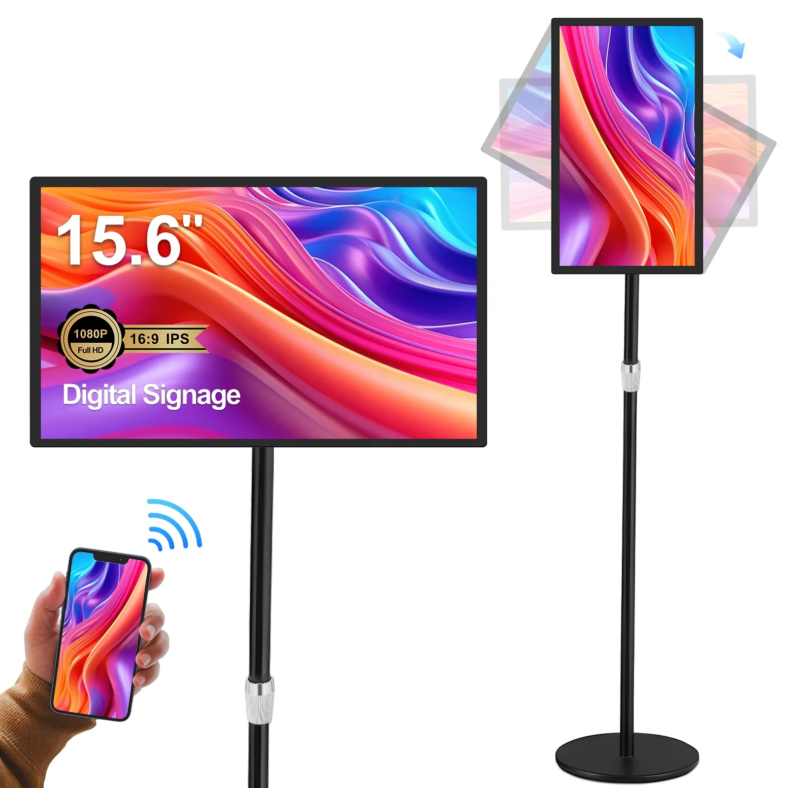 15 15.6 Inch Ultra-Thin Commercial Android Tablet PC Capacitive Touch Screen Quad Core 1.8GHz 2GB Memory for Hotels Hospitals