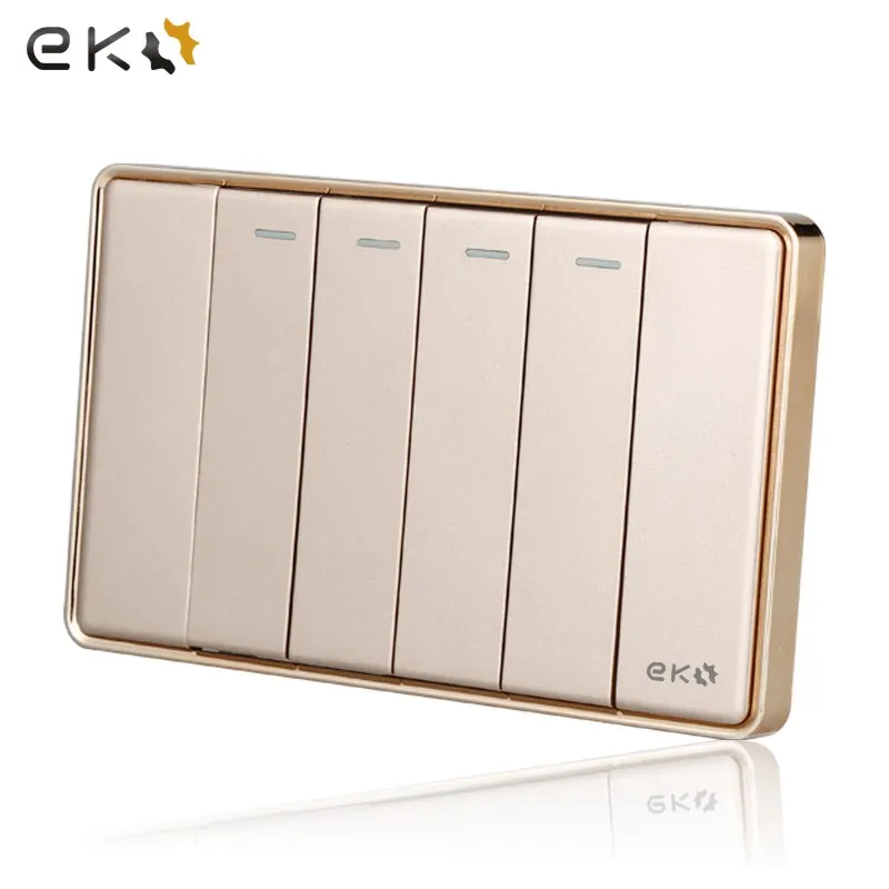 Modern Design Electrical Wall Sockets and Switches for Home Hotel 16A US Standard Switch