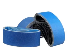 factory made wholesale  OEM hot sale Diamond Cloth Sharpener Sanding Belts 120 Grit Aluminum Oxide Grinding Belts