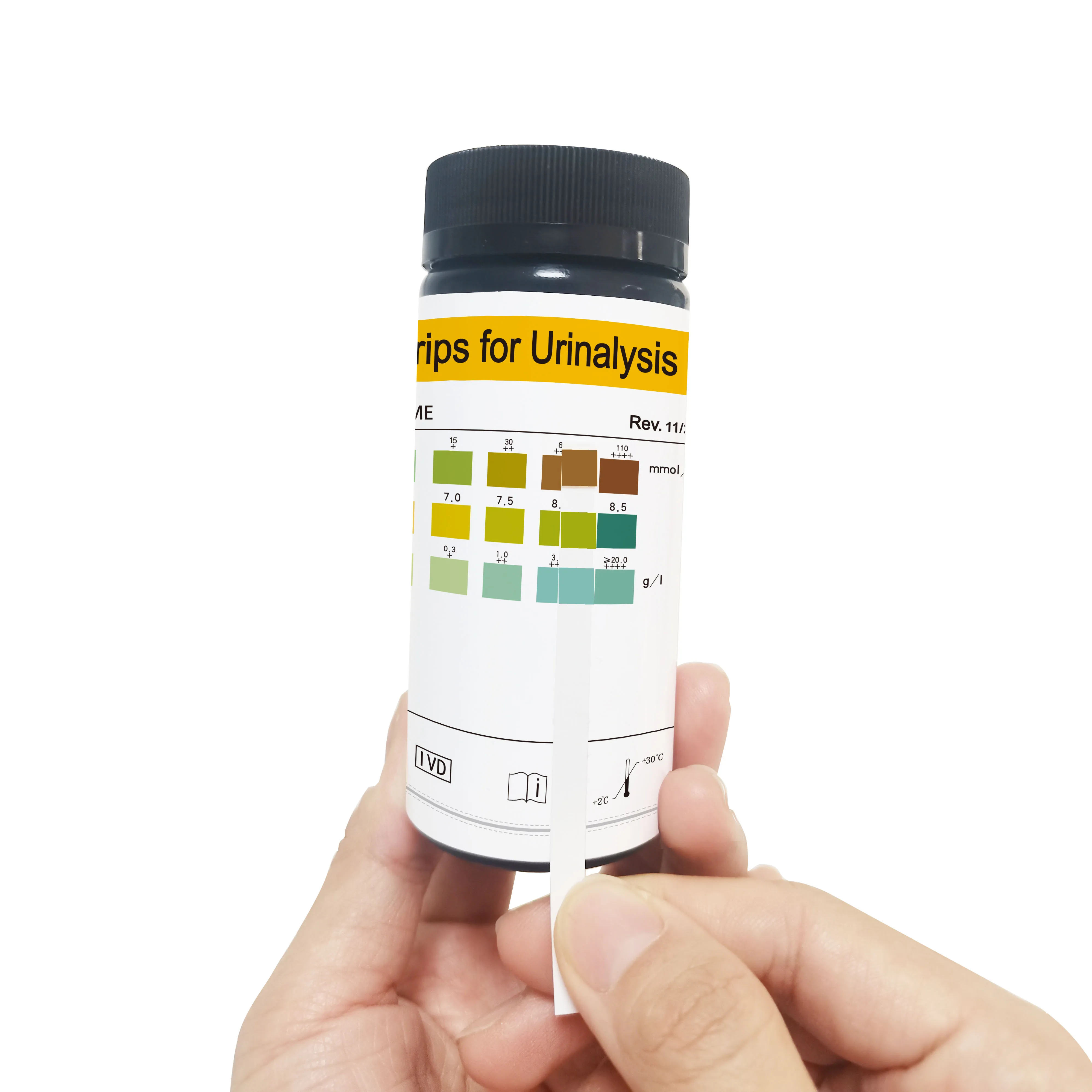 3 Parameters  Urine test Strips to test Glucose Protein ph Uric 3V Urine Reagent Strips with Factory Price