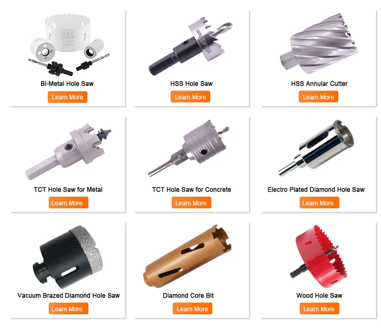 7Pcs Annulaire Cutter Set 3 Flûte Spirale Flûte Mag Drill Bit Kit Carbure En Acier De Base De Foret Set Pour Le Métal Perceuse Magnétique Appuyez Sur 0.51in- 0.98in