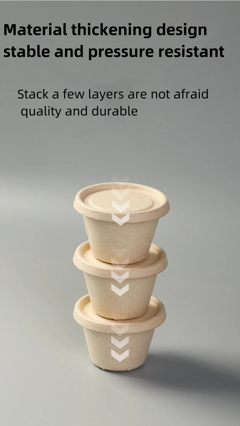 Bagasse Biodegradable Disposable Sugarcane Fiber Souffle Cups ...