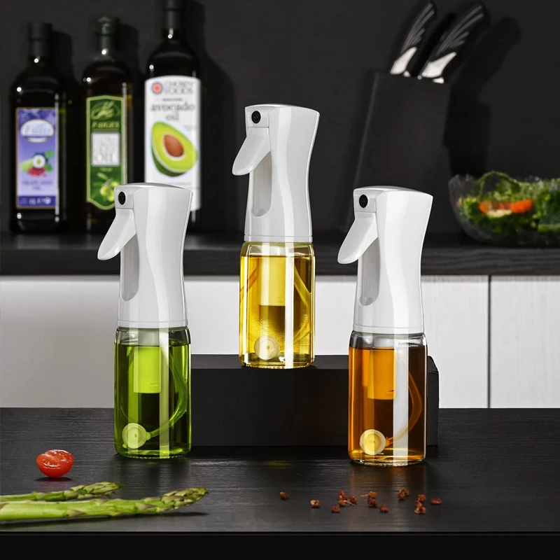 200ML Glass Cooking Oil Sprayer Dispenser - Reusable & Eco-friendly