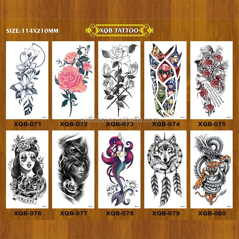 3d Temporary Tattoo Sticker Wholesale Manufacturer Custom Temporary