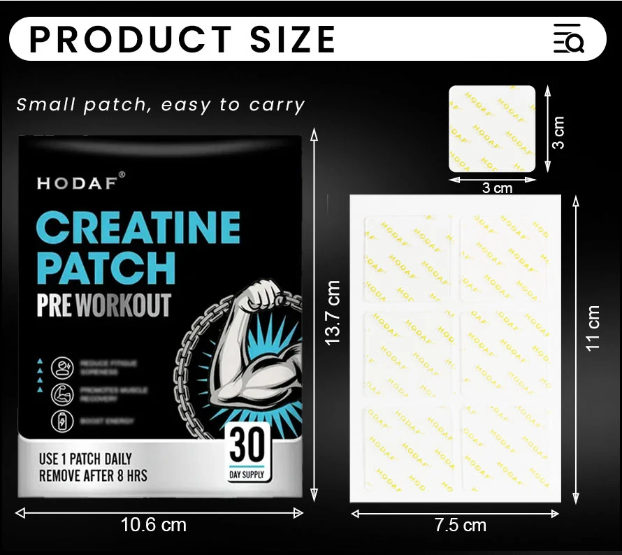 HODAF OEM ODM Safe Effective Non-woven Creatine Patch Reduce Fatigue ...