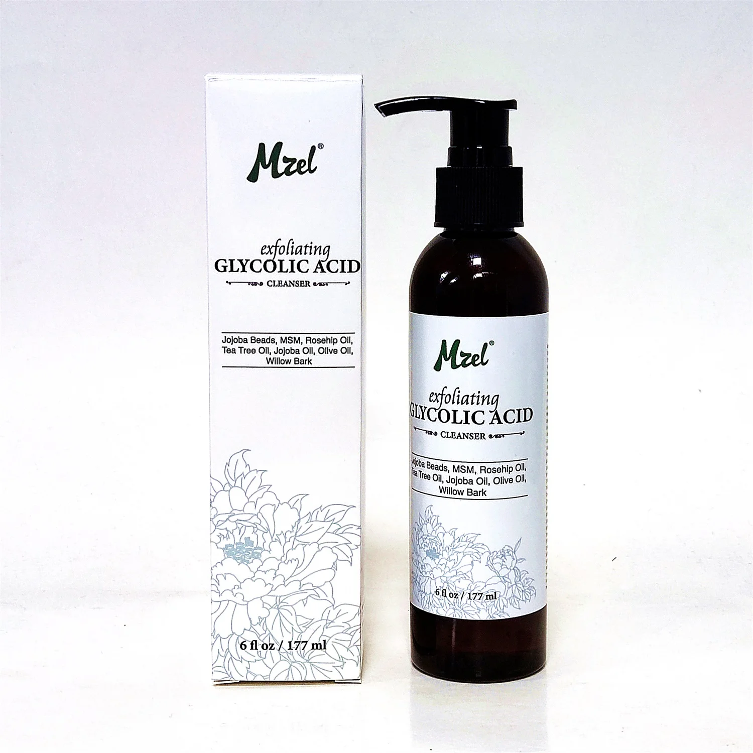 Custom Logo Vegan Glycolic Acid Face Wash Exfoliating Cleanser Aha