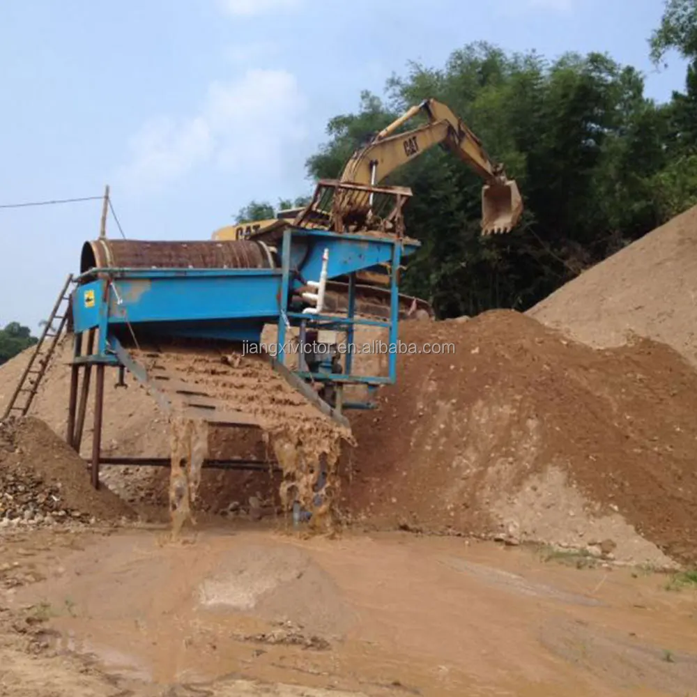 Alluvial Gold Mining Equipment Portable Trommel Wash Plant For Mineral