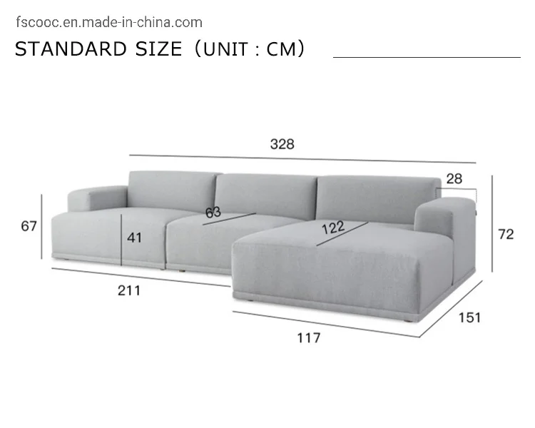 COOC Customizable Deep Seating Couch Sectional Living Room Combination Sofa Set Furniture