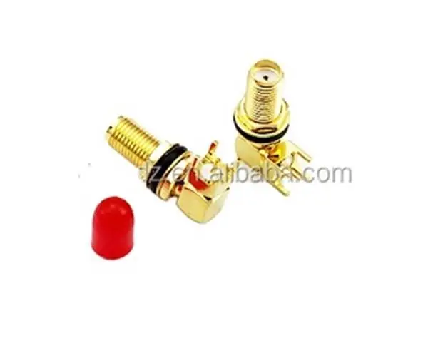 SMA Female R/A Connector Right Angle Pcb Mount Waterproof