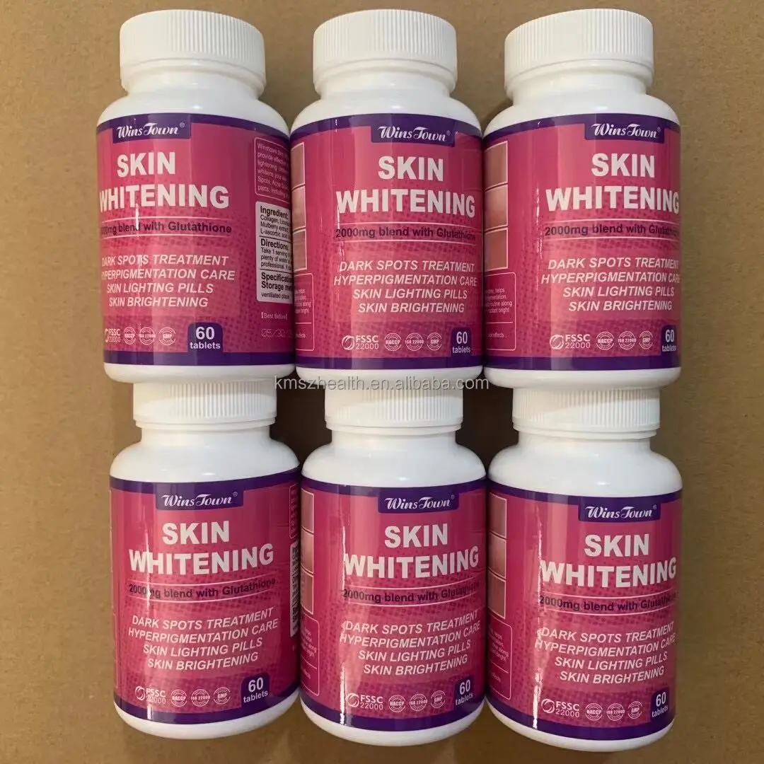 Best Selling Private Label Service L-glutathione Softgel Capsules Skin Whitening Pills for Black Skin