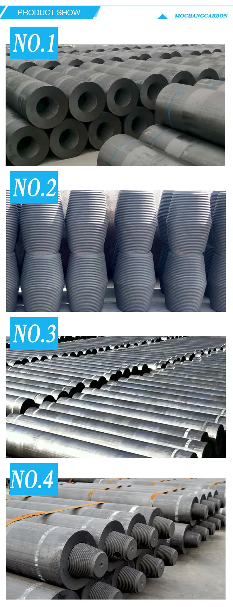 large diameter UH/P graphite electrode 700mm for steel plant