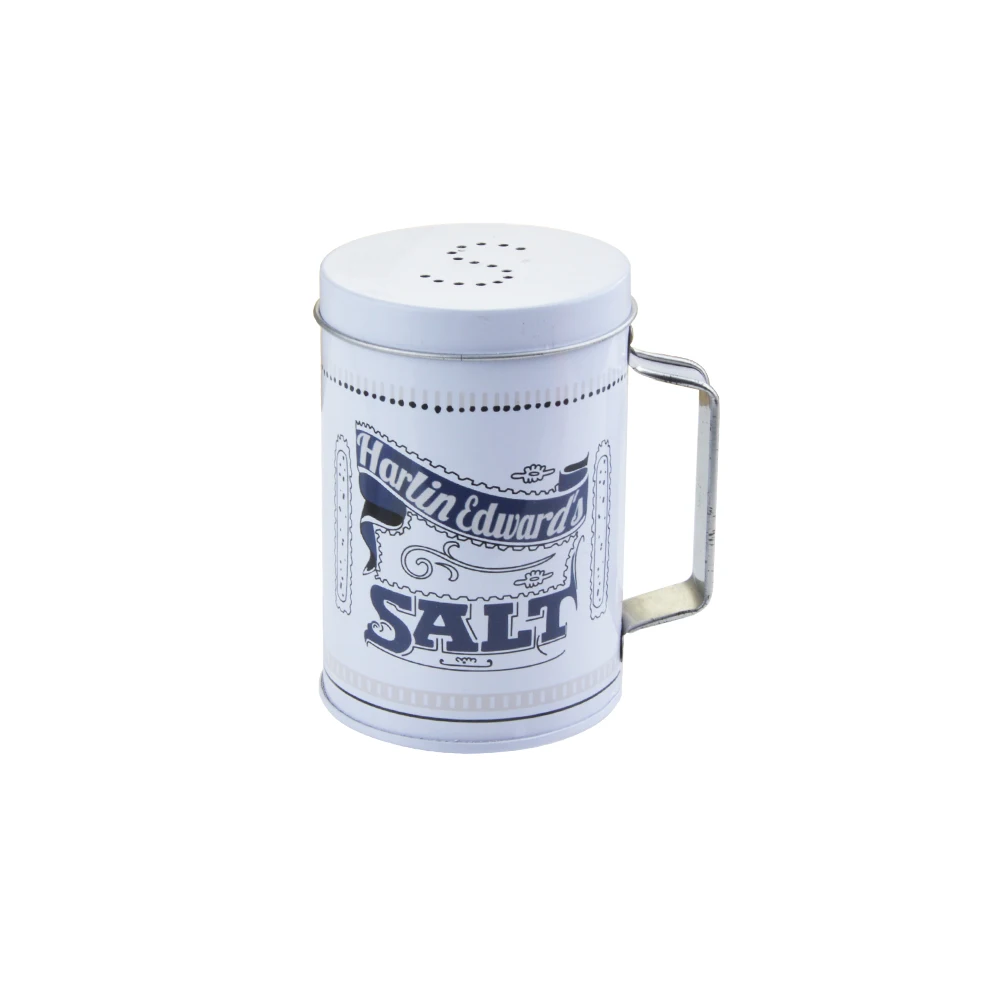 Factory Direct Custom Metal Tin Box Packaging Empty Metal Cans for Chewing Gum Salt Pepper & Spice Containers with Handle