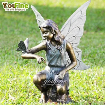 英国 妖精 フェアリー 彫像 ビンテージ 大理石調 英国 妖精 フェアリー