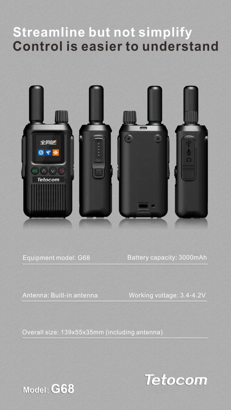 Mini Walkie Talkie Long Range 4g Poc Global Network Communication Radio