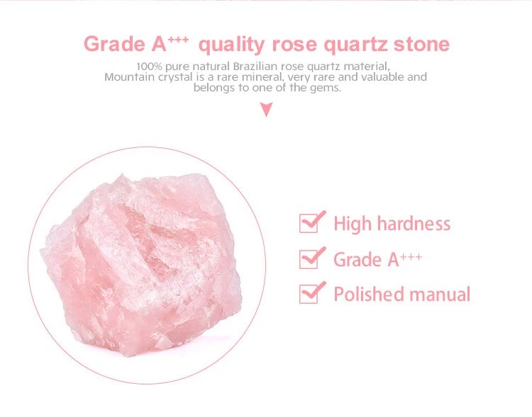 Luxury pink rose quartz sleep jade stone eye mask for diminish puffiness and bags