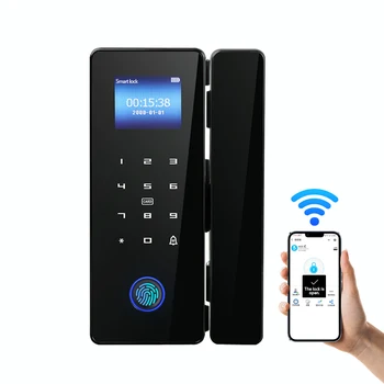 Smart Home Apartment TTlock APP Aluminum Alloy Lock Biometric Fingerprint Keypad Digital door Lock