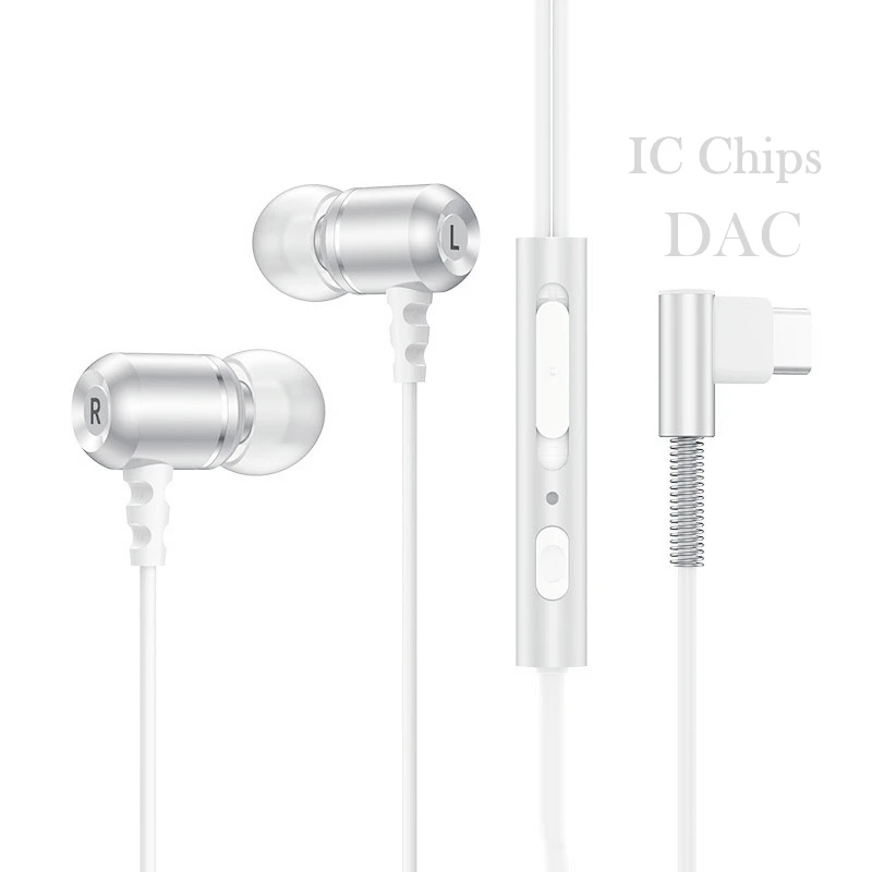 Premium Digital DAC Type-C Headphones in Ear Wired USB Type C