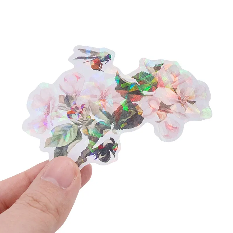 Custom Printed Decorative Sticker Vinyl Pvc Waterproof Shiny Glitter