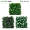 Paneles de pared de plantas artificiales con hojas