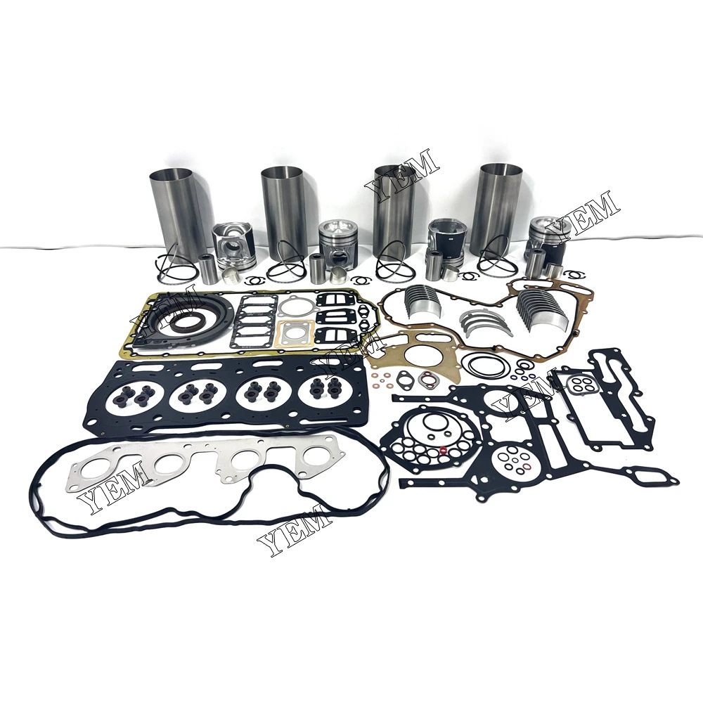 C4.4 Overhaul Gasket Kit With Cylinder Gaskets Bearings Piston Rings Liner for Caterpillar