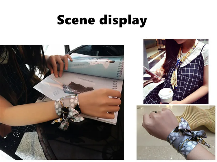 High Quality Designer Brand Women Hail Tie Scarf 100% Silk Twill Skinny Scarf