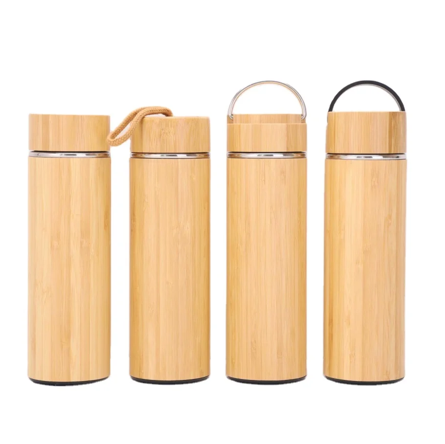 Stainless Steel & Bamboo Tumbler