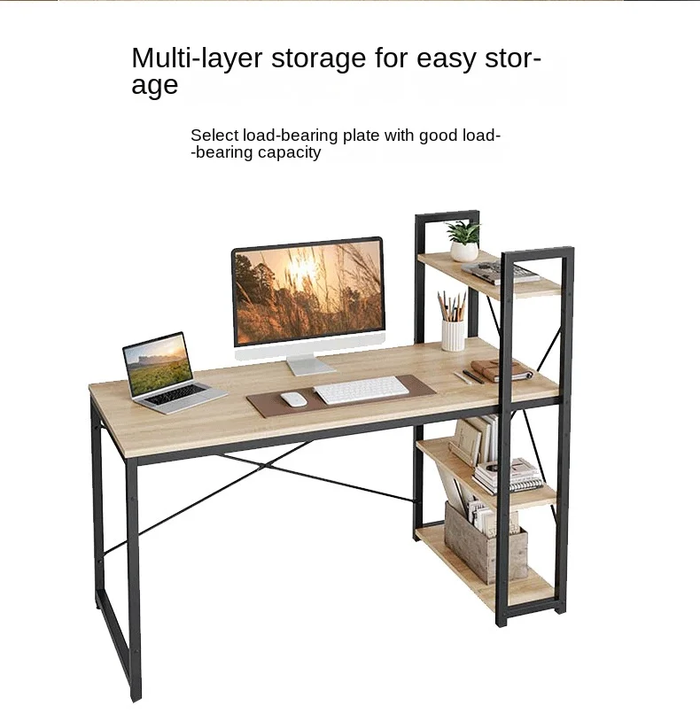 Wholesale Top Quality Office Furniture Home Office With Side Shelf ...