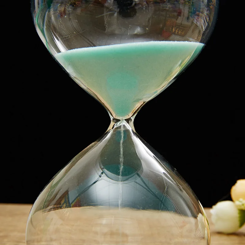 Clessidra A Sabbia Con Sorriso - Timer Da 2 Minuti - Set Da 2 Pezzi - Blu E Verde - Perfetta Per Bambini