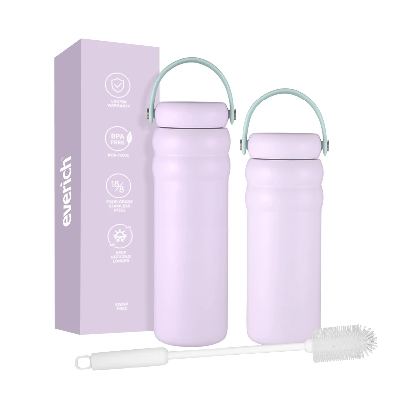 Wide Mouth Stainless Steel Reusable Water Bottle with Straw Cap - Vacuum  Insulated, Dishwasher Safe, BPA Free, Nontoxic