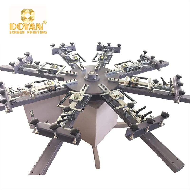 8 Color 8 Station Rotory Fabric Screen-printing Machine t Shirt  Screen Printing Ribbon Machine  Prices Pakistan for Sale