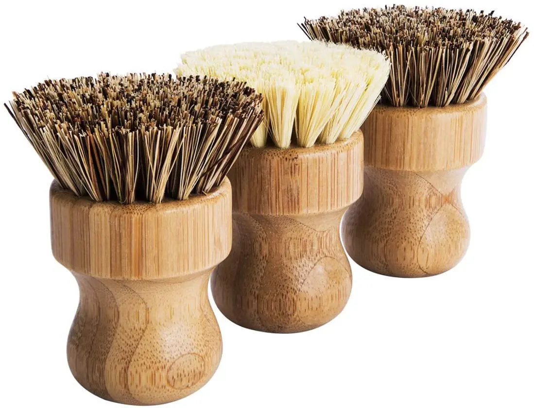 Bamboo + Palm Fiber Dish Scrubber