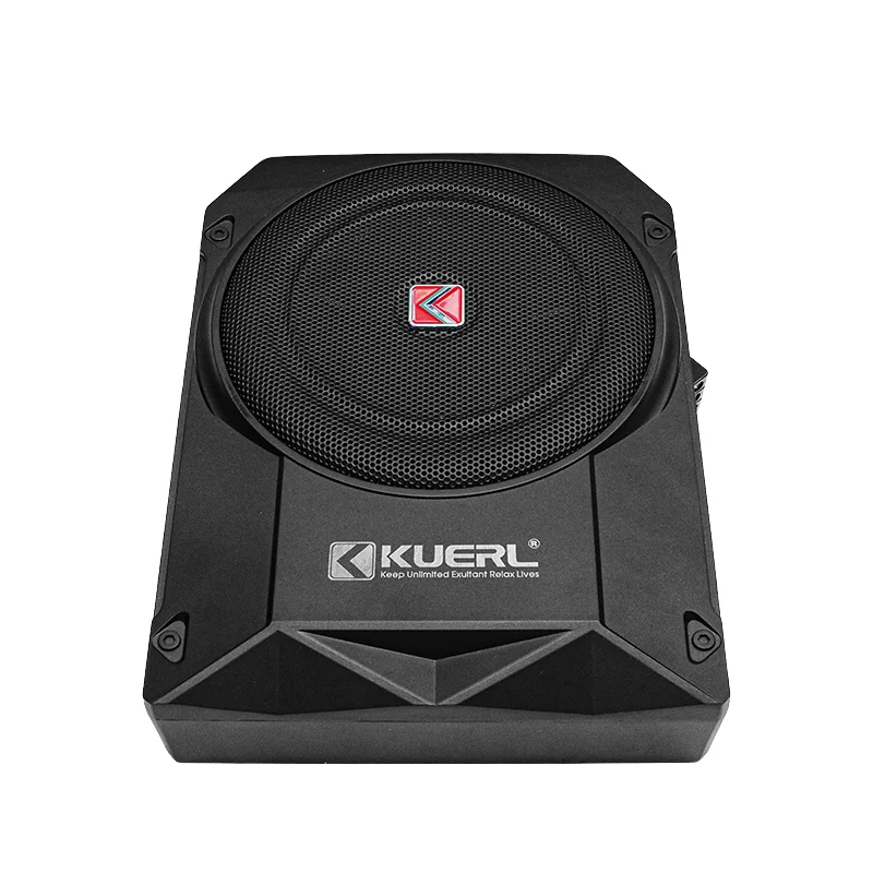 800W Underseat Car Subwoofer 10 Inch Slim Active Audio