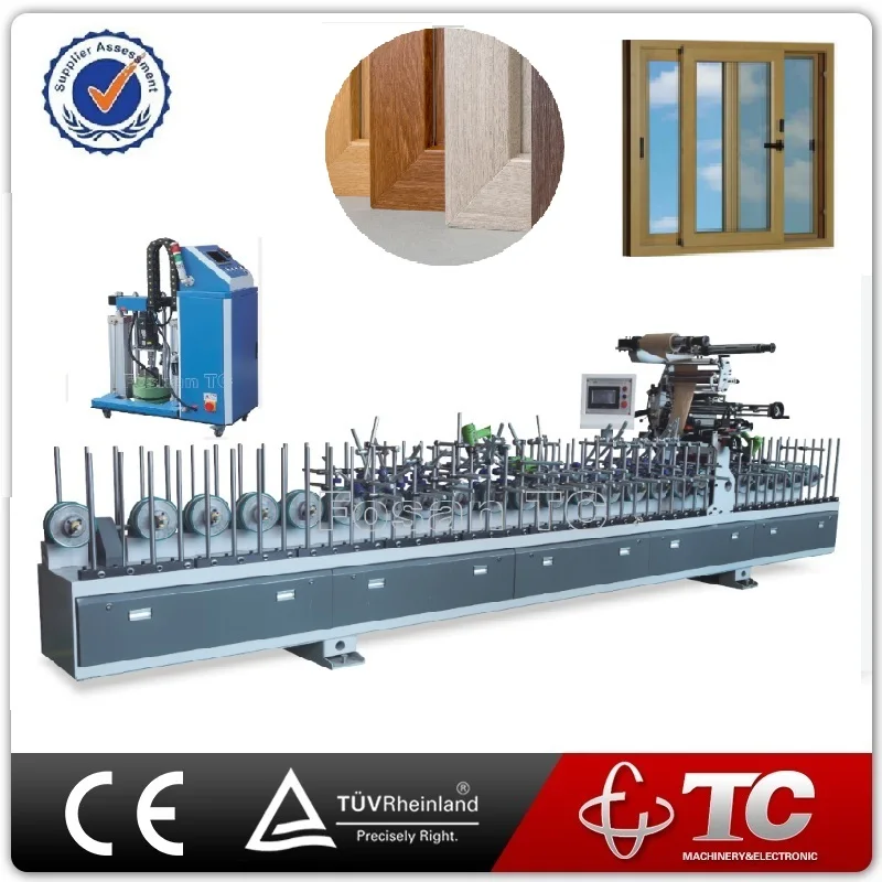 
 Pur горячий клей профиль упаковочная машина для дерева/WPC/UPVC/алюминия  