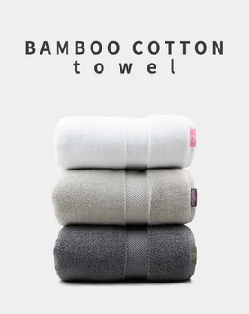 Luxury design bamboo cotton zero twist terry extra large bath towel