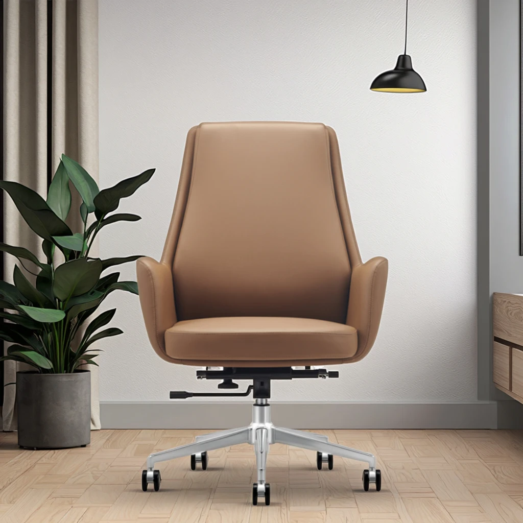 Modern Ergonomic Leather Adjustable Height Student Study Chair 3
