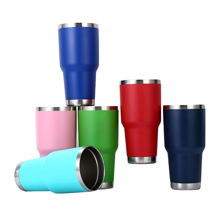 Inventory Liquidation Custom 30oz Sustainable Portable Travel Tumbler Double Walled Vacuum Insulated Stainless Steel Lid 6-12