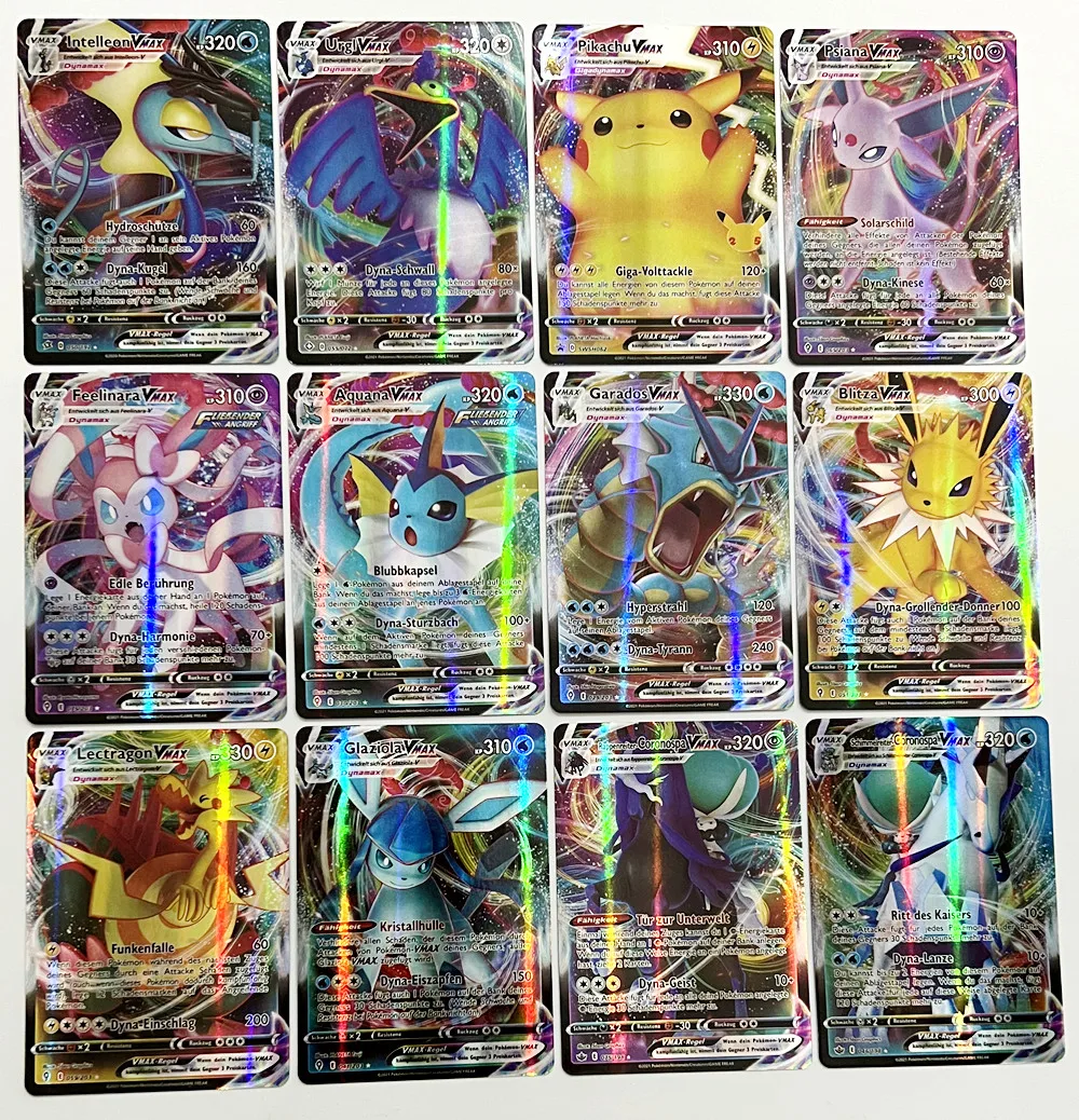 Fast Shipping Rainbow Pikachu Vmax Pokemon Cards New Trading Cards Game ...