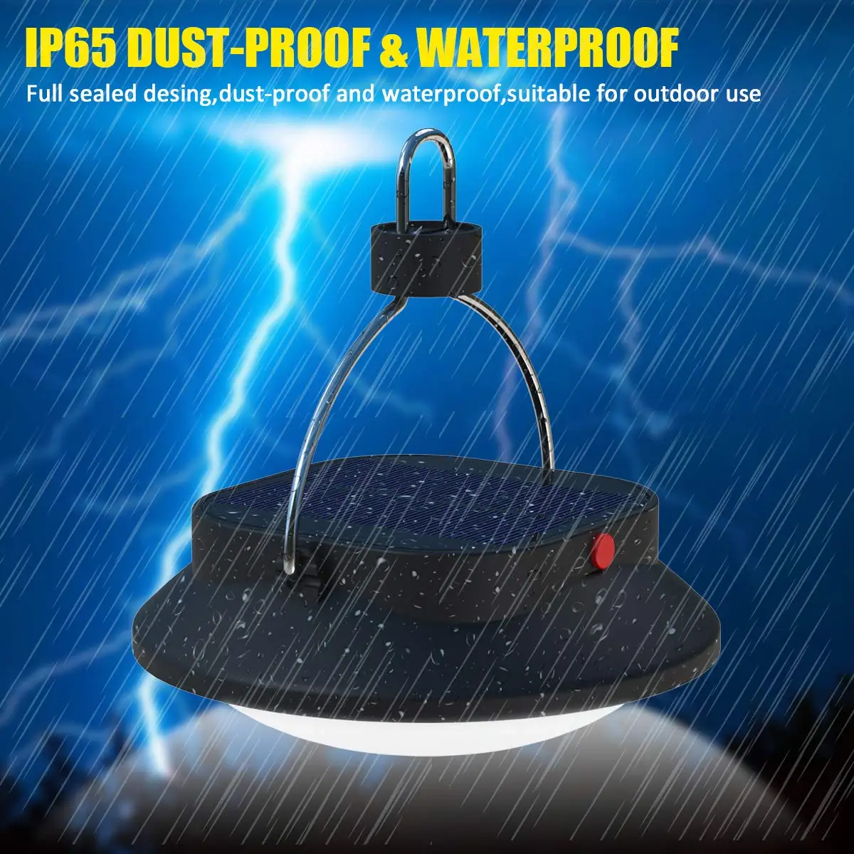 Outdoor Emergency hanging Lamp Portable solar camping light Tents Night Lamp Hiking Lantern factory