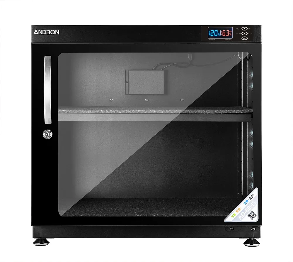 ANDBON 80L Automatic Dehumidification LED Digital Display Dry Cabinet