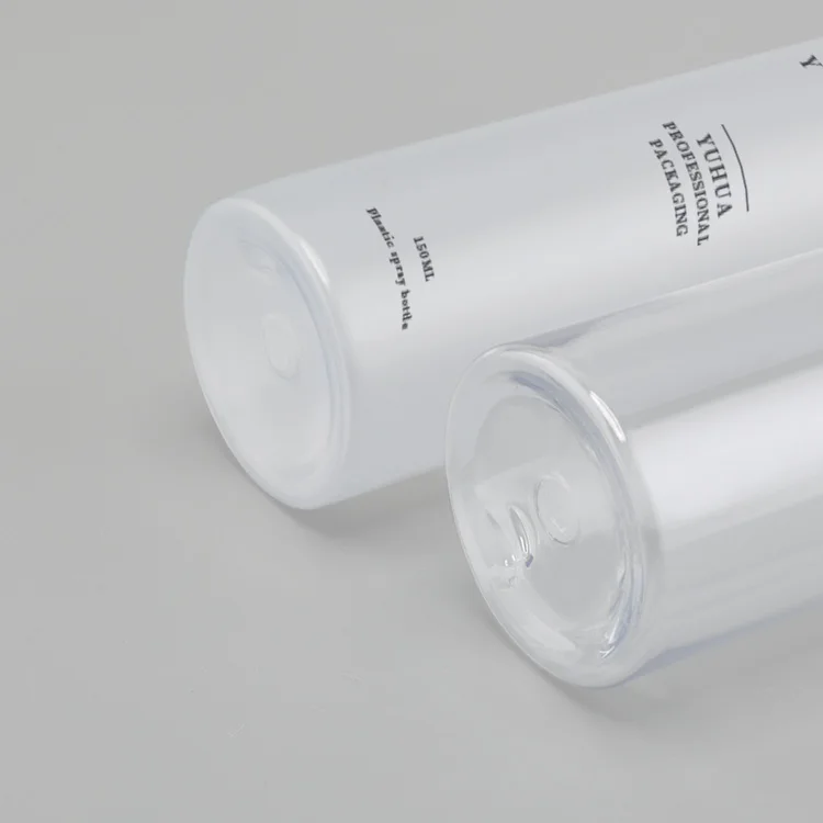 150ml Frosted Transparent PET Spray Bottle with Makeup Toner Lotion Pump for Skincare Packaging