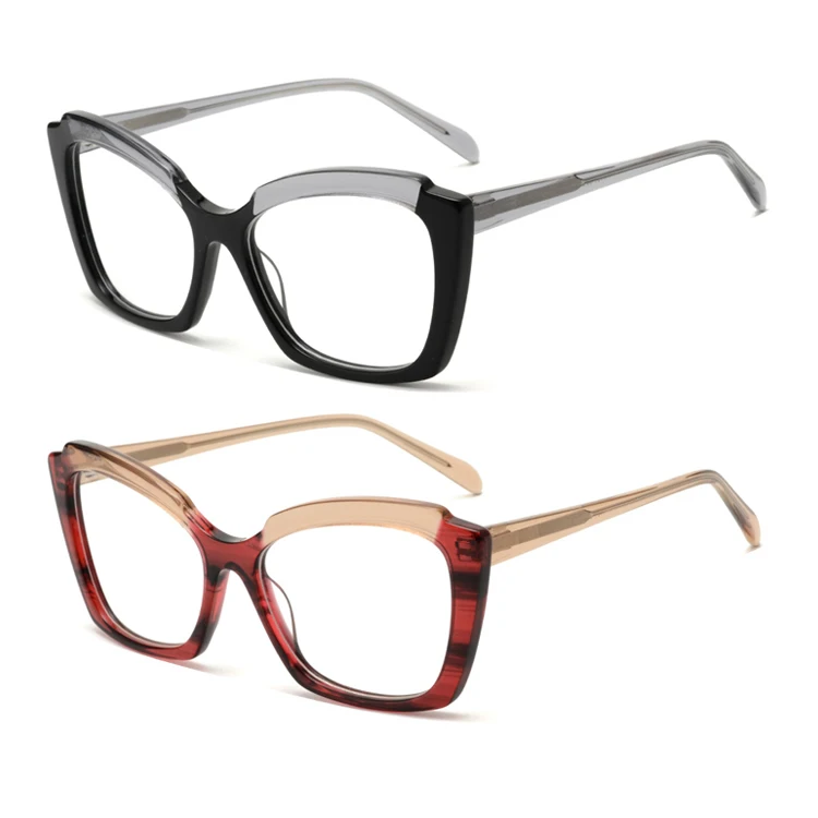 2023 Colorful Acetate Cat Eye Frame Spectacles Ladies Eyeglasses Women Spectacle Eyewear Frames Hot Sale
