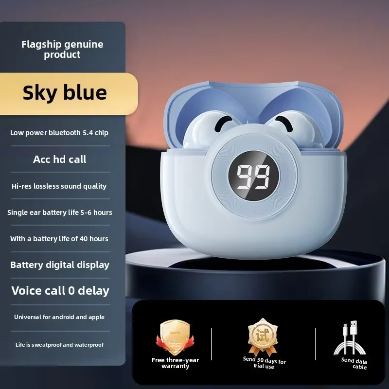 High Quality In-Ear Sports TWS Earbuds 5.3 IPX5 Waterproof JL Chipset LED Indicator Touch Control Low Latency Deep Bass OEM