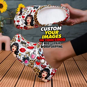 Custom Women's Plus Size Casual Shoes Fashionable Cloud House for Slippers Solid Color Lightweight Waterproof Made of Eva Foam