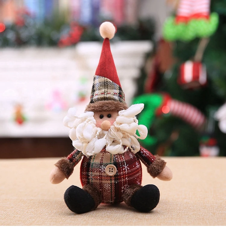 Santa Claus Christmas Doll Merry Christmas Decorations for Home Elk Christmas Ornaments Xmas Tree Decor 2022 Navidad Natal Gifts