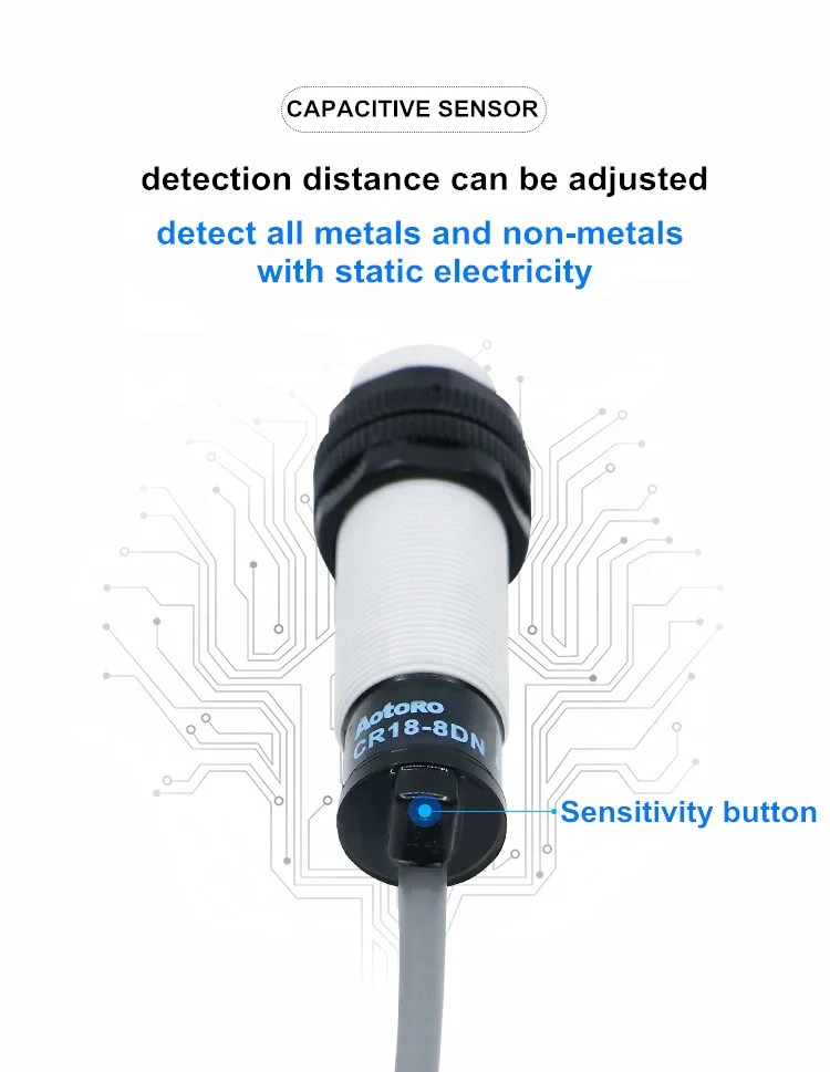 CR18-8DN2 Capacitive Ir Photo Sensor Switch Proximity with Proximity Switches Sensors Good Quality