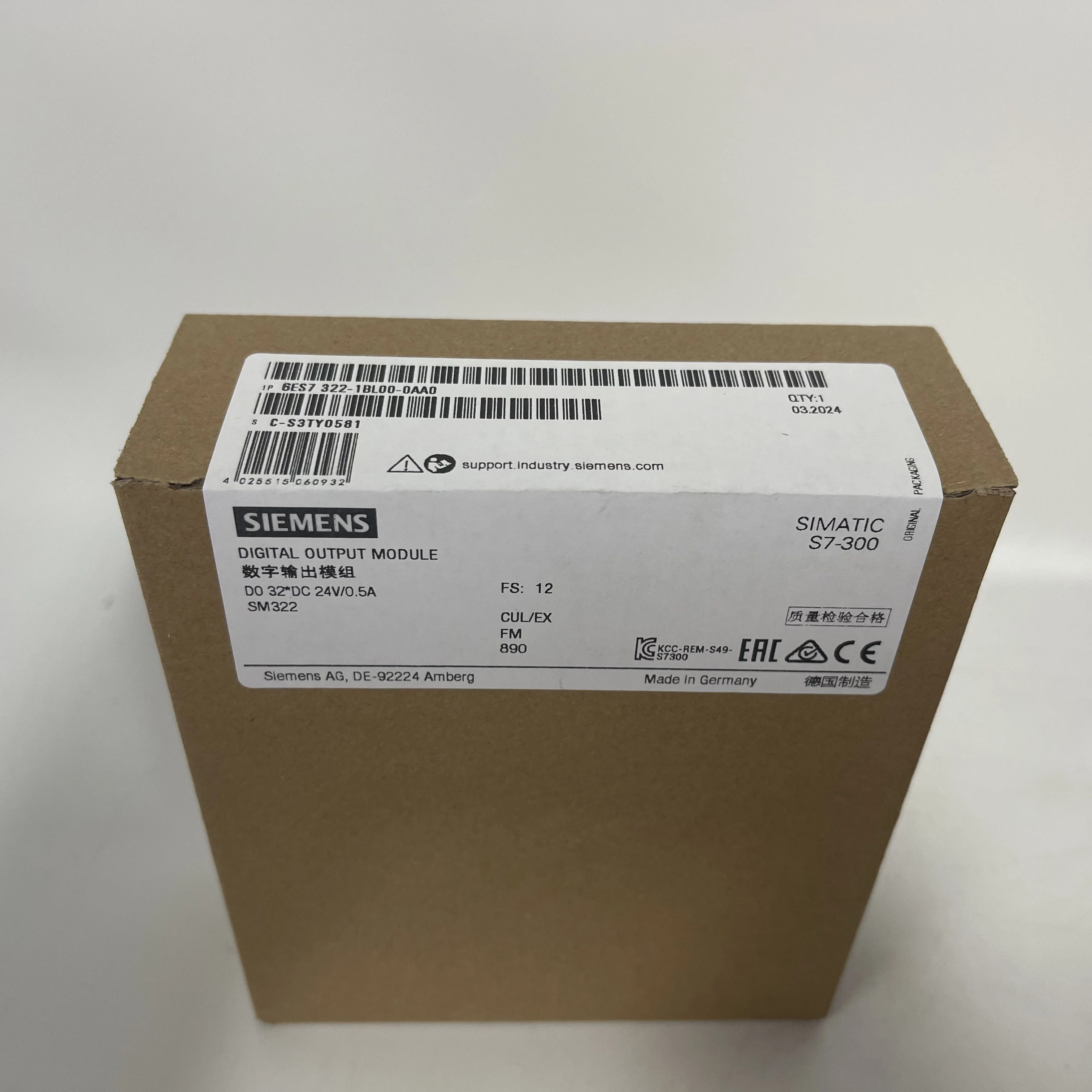 SIEMENS Digital Output Module 6ES7322-1BL00-0AA0 SIEMENS Digital Output Module 6ES7322-1BL00-0AA0