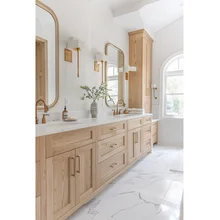 Hangzhou Artisan Classic Shaker Solid Wood Double Sink Bathroom Vanity